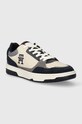 Tommy Hilfiger sneakersy zamszowe TH BASKET BETTER SUEDE MIX FM0FM04822 granatowy AW23