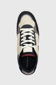Tommy Hilfiger sneakersy zamszowe TH BASKET BETTER SUEDE MIX granatowy FM0FM04822