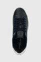 Tommy Hilfiger sneakersy skórzane COURT CUPSOLE LEATHER GOLD granatowy FM0FM04829