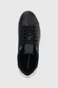 σκούρο μπλε Δερμάτινα αθλητικά παπούτσια Tommy Hilfiger COURT CUPSOLE LEATHER GOLD