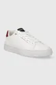 Tommy Hilfiger sneakers in pelle COURT THICK CUPSOLE LEATHER bianco