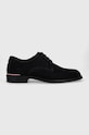 Tommy Hilfiger półbuty zamszowe CORE RWB HILFIGER SUEDE SHOE skóra zamszowa granatowy FM0FM04868