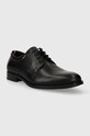 Tommy Hilfiger półbuty skórzane CASUAL HILFIGER LEATHER SHOE FM0FM05032 czarny AW23