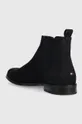 Tommy Hilfiger magasszárú cipő velúrból CASUAL NUBUCK CHELSEA Szár: szarvasbőr Belseje: textil,  természetes bőr Talp: szintetikus anyag