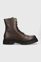 Tommy Jeans buty skórzane TJM CASUAL BOOT skóra licowa brązowy EM0EM01244