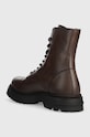 Obuwie Tommy Jeans buty skórzane TJM CASUAL BOOT EM0EM01244 brązowy