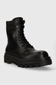 Tommy Jeans bocanci de piele TJM ELEVATED OUTSOLE BOOT EM0EM01251 negru AW23
