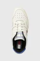 biały Tommy Jeans sneakersy skórzane TJM BASKET COLOR