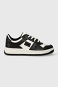 Tommy Jeans sneakersy skórzane TJM BASKET WL syntetyczny czarny EM0EM01287