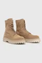 Tommy Jeans trapery zamszowe TJM CASUAL BOOT SUEDE beżowy