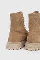 Încălțăminte Tommy Jeans cizme din piele intoarsa TJM CASUAL BOOT SUEDE EM0EM01336 bej