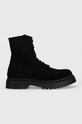 Замшеві черевики Tommy Jeans TJM CASUAL BOOT SUEDE без утеплення чорний EM0EM01336
