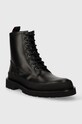 Kožené členkové topánky PS Paul Smith Barents M2S.BAE01.LLEA čierna AW23
