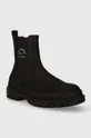 Karl Lagerfeld magasszárú cipő velúrból OUTLAND fekete