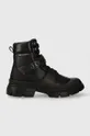 μαύρο Δερμάτινες μπότες πεζοπορίας Karl Lagerfeld TREKKA MENS KC Ανδρικά