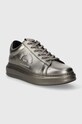 Δερμάτινα αθλητικά παπούτσια Karl Lagerfeld KAPRI MENS KC KL52538M.1DS ασημί AW23