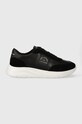 Karl Lagerfeld sneakersy skórzane SERGER KC skóra zamszowa czarny KL53638.000