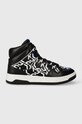 Karl Lagerfeld Jeans sneakersy skórzane KREW wysoka czarny KLJ53043.001