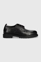Kožené poltopánky Pepe Jeans TRUCKER SHOE M elegantné čierna PMS10320