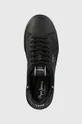 μαύρο Δερμάτινα αθλητικά παπούτσια Pepe Jeans EATON BASIC