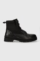 Topánky Pepe Jeans BRAD BOOT usňová koža čierna PMS50234