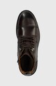 Pepe Jeans scarpe in pelle LOGAN BOOT marrone PMS50237
