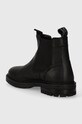 Încălțăminte Pepe Jeans ghete chelsea de piele LOGAN CHELSEA PMS50238 negru