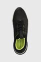 Δερμάτινα αθλητικά παπούτσια Calvin Klein LOW TOP LACE UP LTH μαύρο HM0HM00317