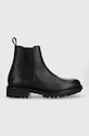 Kožené boty Calvin Klein CHELSEA BOOT casual černá HM0HM01229