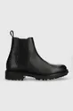 μαύρο Δερμάτινα παπούτσια Calvin Klein CHELSEA BOOT Ανδρικά
