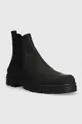 Δερμάτινα παπούτσια Calvin Klein CHELSEA BOOT RUB μαύρο