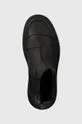 fekete Calvin Klein bőr cipő CHELSEA BOOT RUB