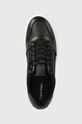 Calvin Klein sneakersy skórzane LOW TOP LACE UP BSKT czarny HM0HM01254