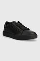 Шкіряні кросівки Calvin Klein LOW TOP LACE UP W/ZIP RUBB HM0HM01268 чорний AW23