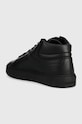 Obuwie Calvin Klein sneakersy skórzane HIGH TOP LACE UP W/ZIP RUBB HM0HM01269 czarny