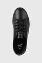 Calvin Klein Jeans sneakersy skórzane CLASSIC CUPSOLE LACEUP LOW LTH czarny YM0YM00491