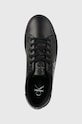 Calvin Klein Jeans sneakersy skórzane CLASSIC CUPSOLE LACEUP LOW LTH czarny YM0YM00491