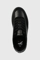 Шкіряні кросівки Calvin Klein Jeans CLASSIC CUPSOLE LACEUP MIX LTH чорний YM0YM00713