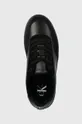 μαύρο Δερμάτινα αθλητικά παπούτσια Calvin Klein Jeans CLASSIC CUPSOLE LACEUP MIX LTH
