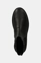 Kožené topánky chelsea Calvin Klein Jeans EVA MID CHELSEA BOOT LTH čierna YM0YM00750