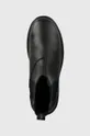 μαύρο Δερμάτινες μπότες τσέλσι Calvin Klein Jeans EVA MID CHELSEA BOOT LTH