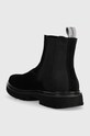 Обувки Велурени боти челси Calvin Klein Jeans EVA MID CHELSEA BOOT SUEDE YM0YM00764 черен