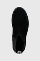 Велурени боти челси Calvin Klein Jeans EVA MID CHELSEA BOOT SUEDE черен YM0YM00764