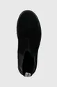 чорний Замшеві черевики Calvin Klein Jeans EVA MID CHELSEA BOOT SUEDE