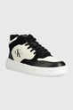 Calvin Klein Jeans sneakersy CHUNKY MID CUPSOLE COUI LTH MIX YM0YM00779 czarny AW23