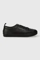 чорний Шкіряні кеди Calvin Klein Jeans VULCANIZED LACEUP LOW LTH Чоловічий