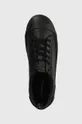 μαύρο Δερμάτινα ελαφριά παπούτσια Calvin Klein Jeans VULCANIZED LACEUP LOW LTH