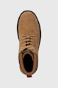 Кожени обувки Calvin Klein Jeans EVA MID LACEUP BOOT SUEDE кафяв YM0YM00802