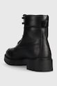 Obuwie Calvin Klein Jeans trapery skórzane COMBAT MID LACEUP WL LTH YM0YM00847 czarny