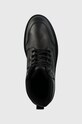 Calvin Klein Jeans trapery skórzane COMBAT MID LACEUP WL LTH czarny YM0YM00847